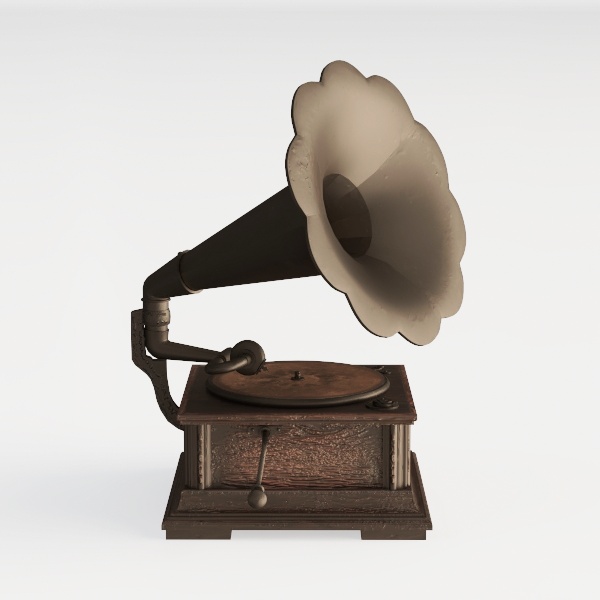 vintage record player-Baroque Splendor