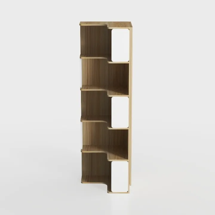 Tribesigns 6 Tier Corner Bookshelf, 64.9 Inches