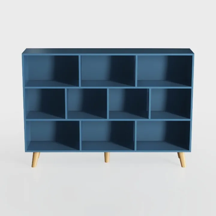 IOTXY Wooden Open Shelf Bookcase - 3-Tier Floor