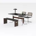 dining table set-Bauhaus Furniture Right 45 Degree View