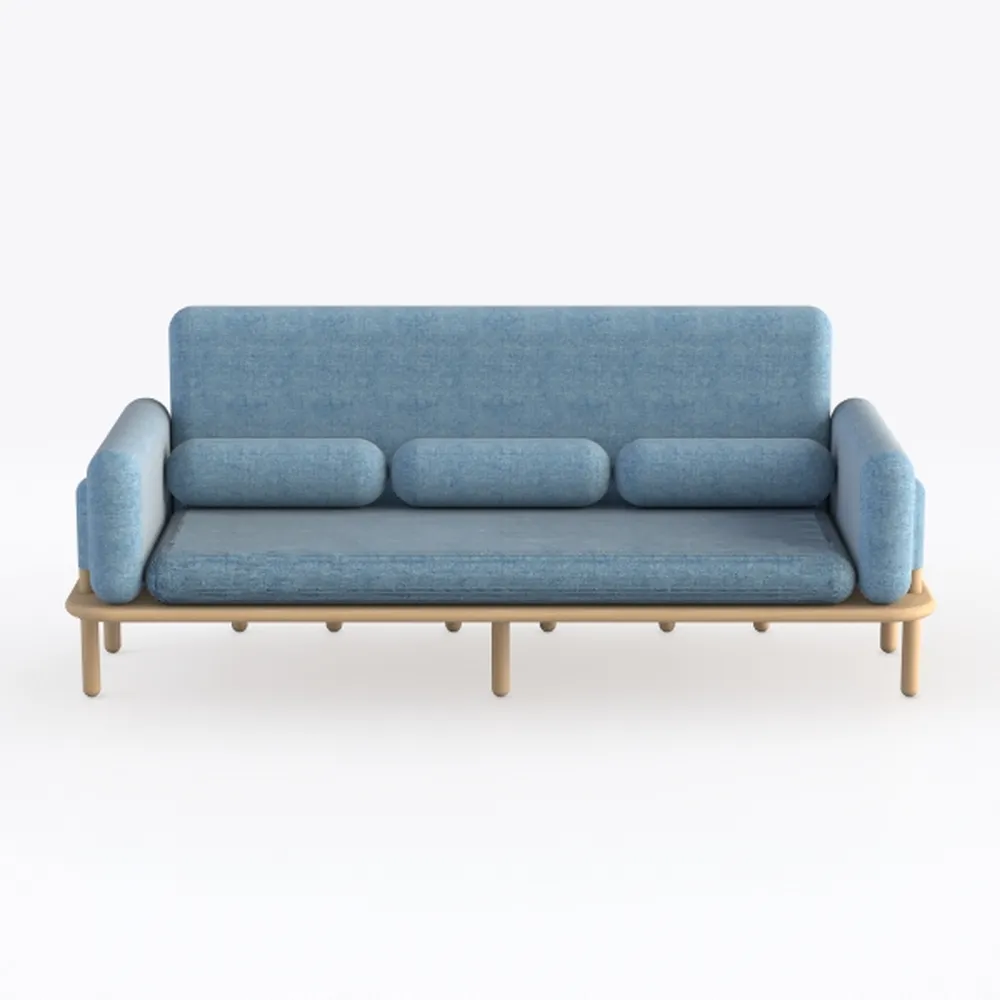 HomePop Upholstered Bergen Convertible Futon Sofa