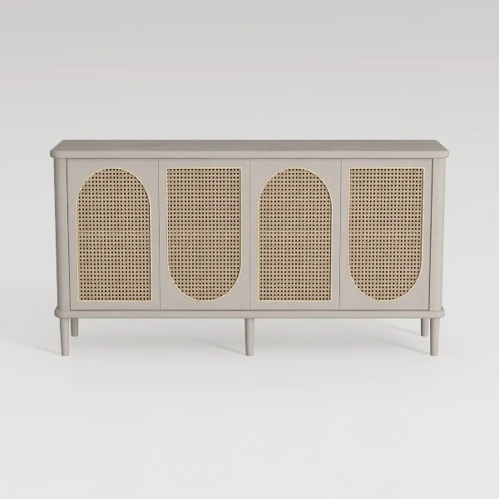 Buffet Cabinet with Storage, Distressed Storage