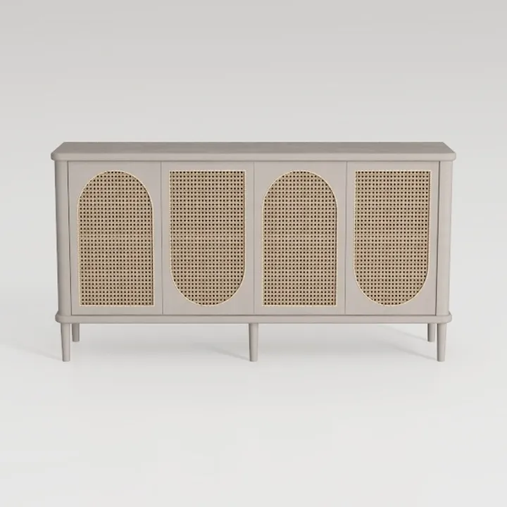 Buffet Cabinet with Storage, Distressed Storage
