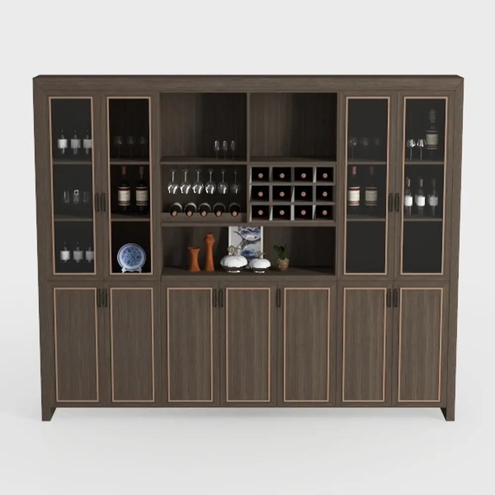 BELLEZE Sideboard Buffet Cabinet, Modern Wood