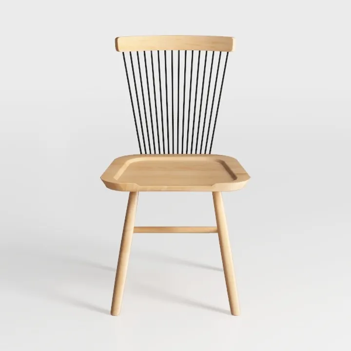 Natural Solid Wood Windsor Arrow Back chair