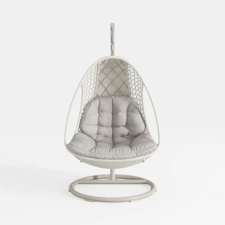 YITAHOME Outdoor Rocking Egg Chair with Cushioned 