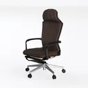 COLAMY Office Ergonomic Desk High Back Executive Left 45 Degree View