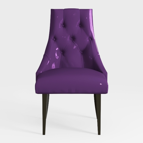 Velvet Upholstered Dining Chairs Set of 2, Modern 