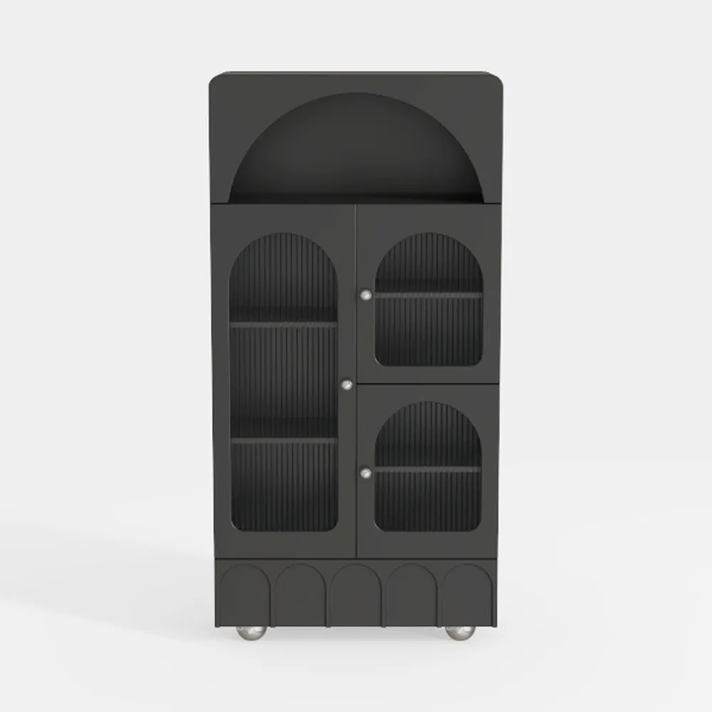 HABUTWAY 72'' Arched Storage Cabinet with