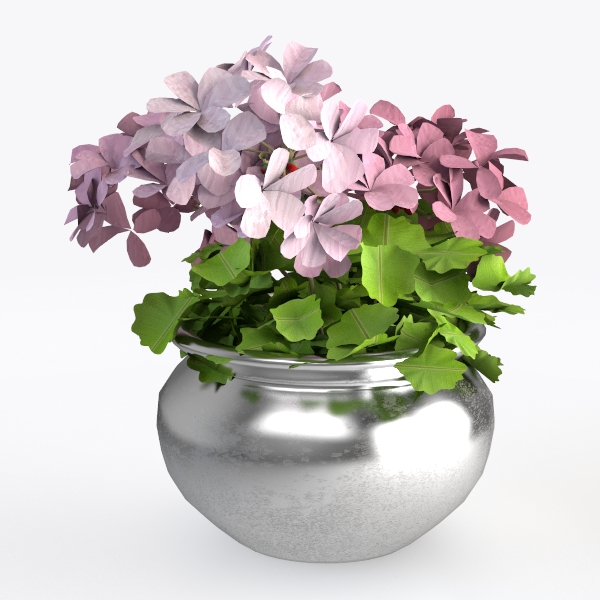 Hollyone Hydrangea Artificial Flowers in Vase