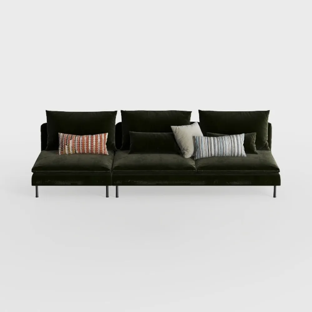 110.25x67'' Modern Upholstered L-Shape Sectional S