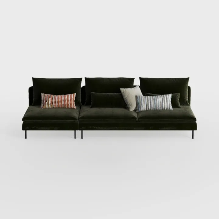 110.25x67'' Modern Upholstered L-Shape Sectional S
