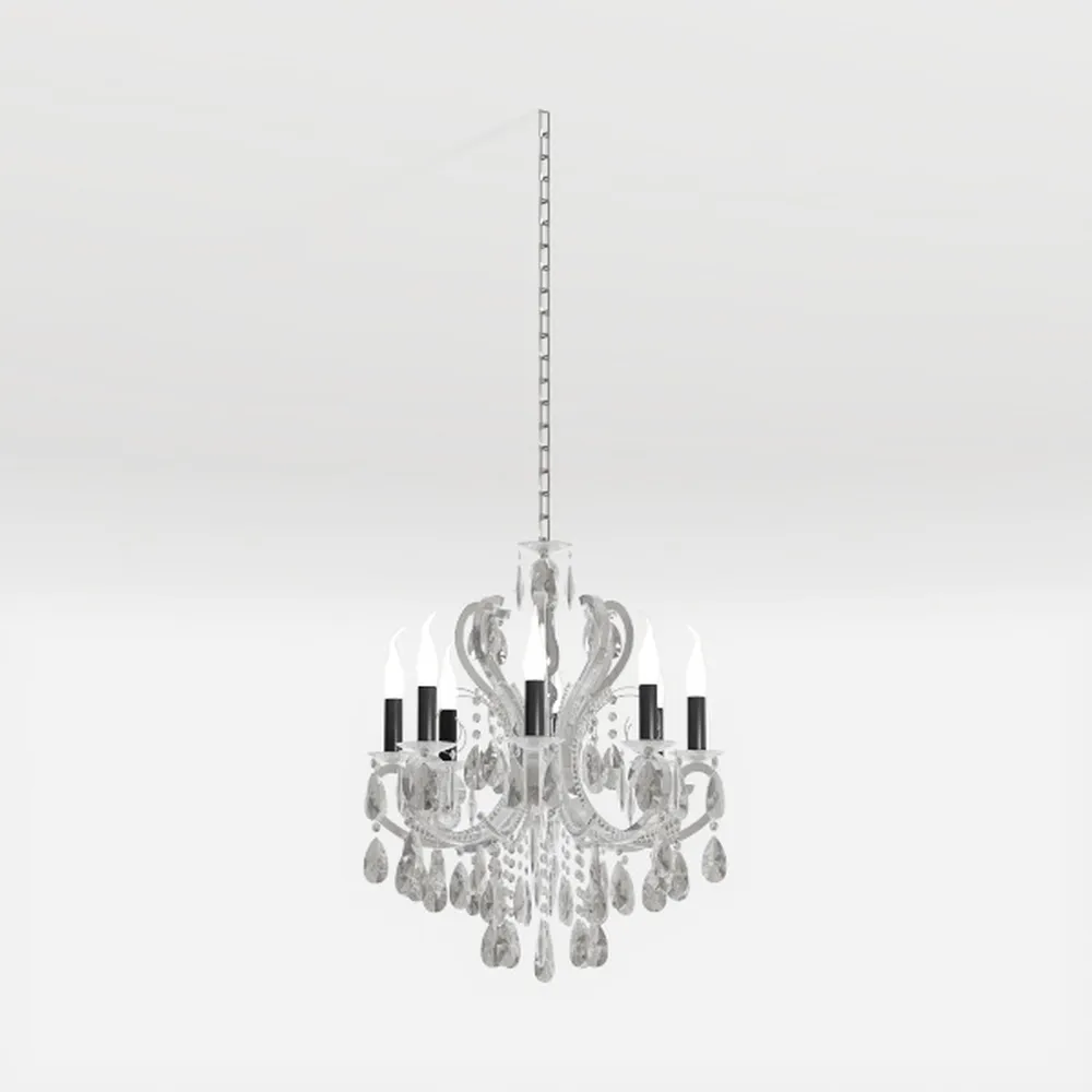 Crystal Chandelier 6 Lights Clear K9 Crystal 