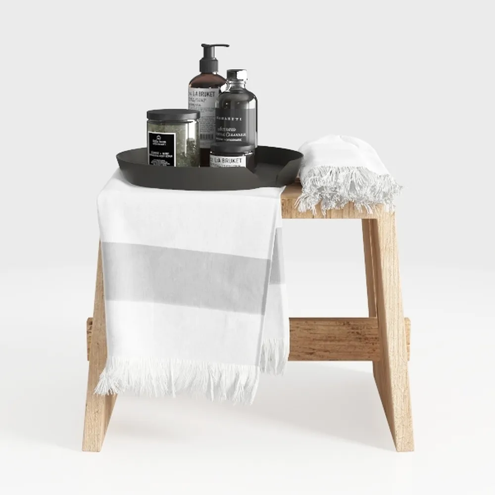 chairus Entryway Bench 2-Tier Shoe Bench Linen