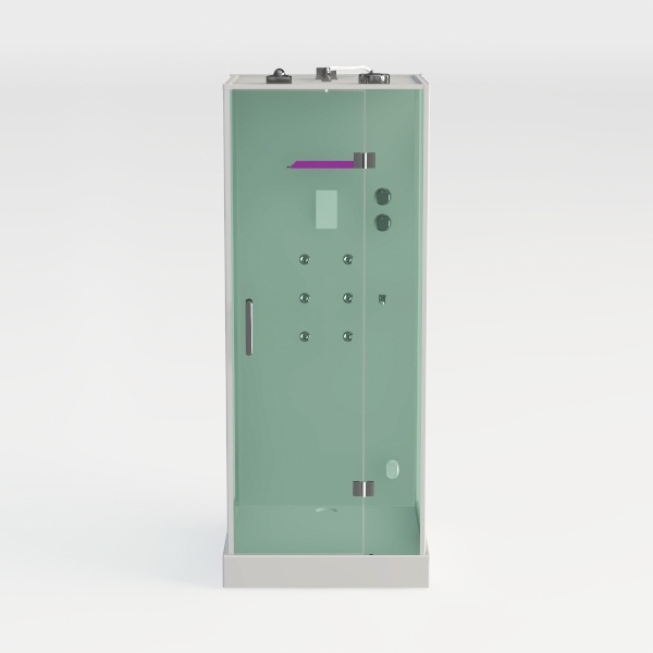 Pivot Frameless Shower Door, 24"-26" W x 72" H