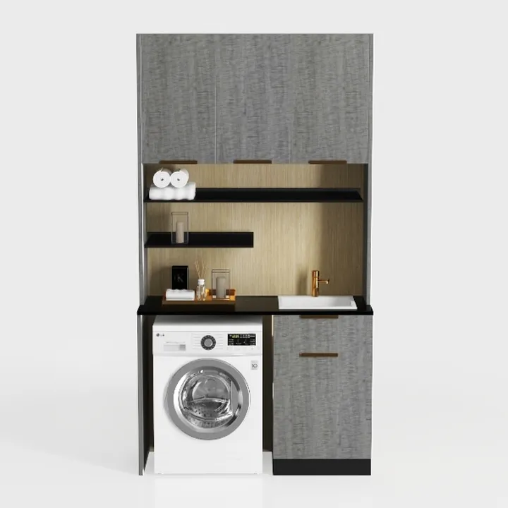 YITAHOME Wine Bar Cabinet, LED Farmhouse Liquor