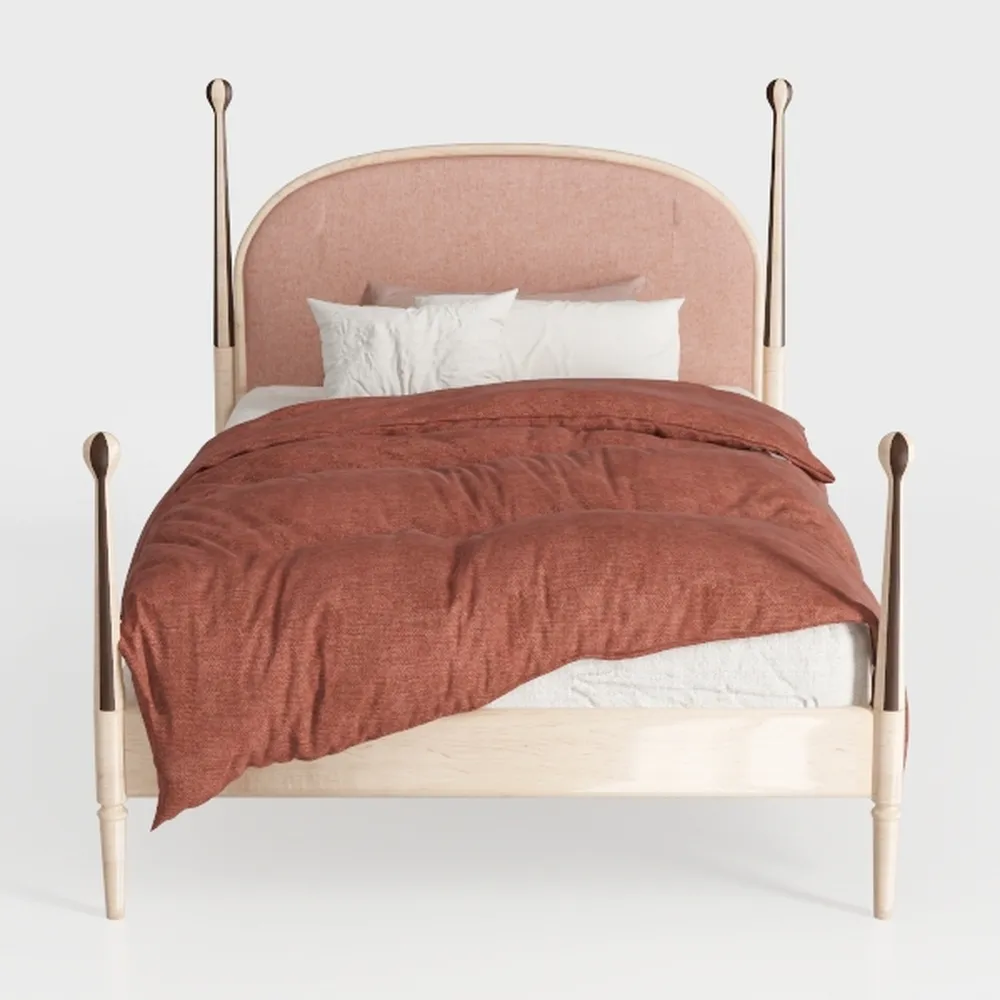 vidaXL - Telaio per letto per interni della casa, camera da letto, letto con gambe in acciaio, facile da pulire, tessuto beige, misura king size