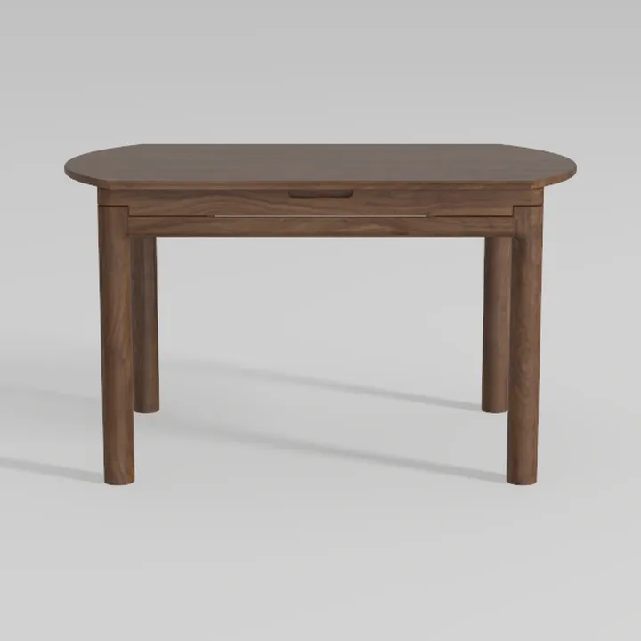 Benjara 63 Inch Home Office Desk, Acacia Wood Top,