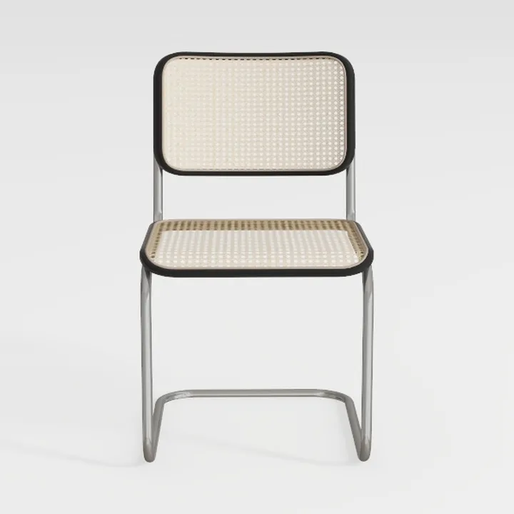 Generic Dining Chairs Set of 2, Velvet Rattan Side