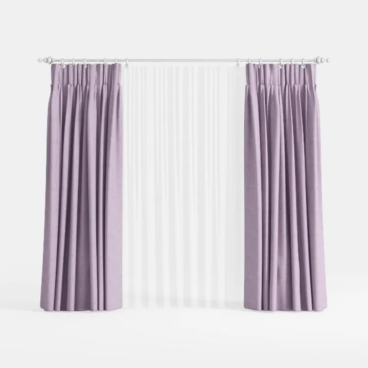 Central Park Cotton Linen Full Blackout Curtain 