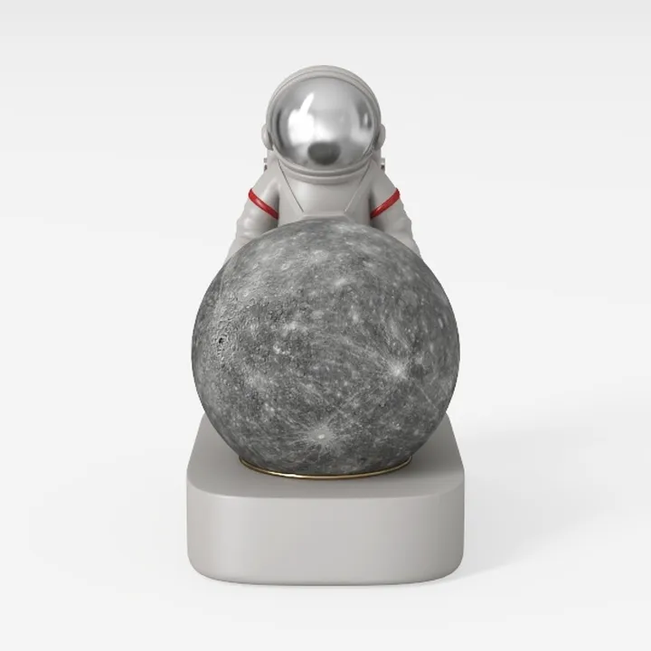 Astronaut Moon Themed Decorative Lamp 3D Model