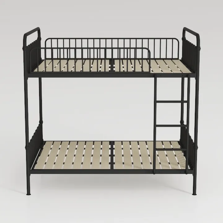 Metal Bunk Bed Twin Over Twin,Bunk Bed with Stairs