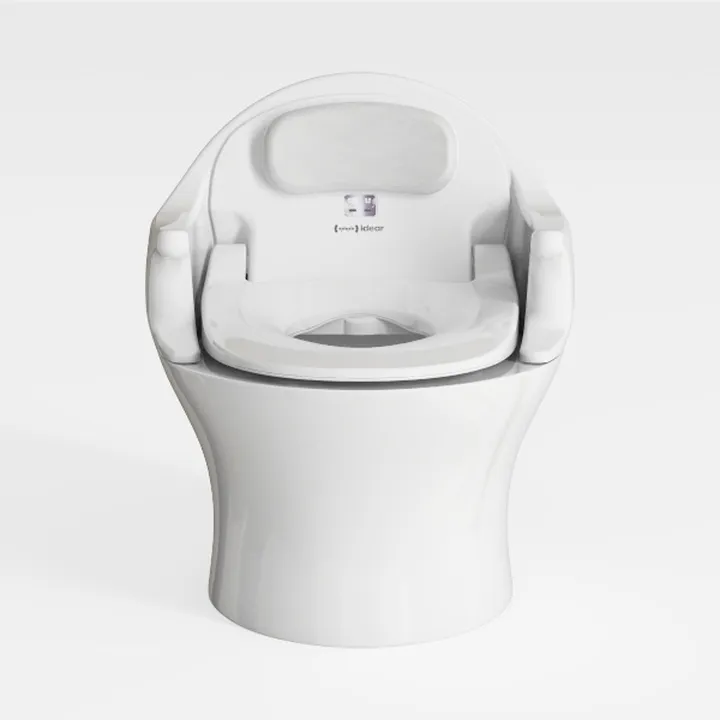 Minimalist White Ceramic Smart Toilet 3D Model