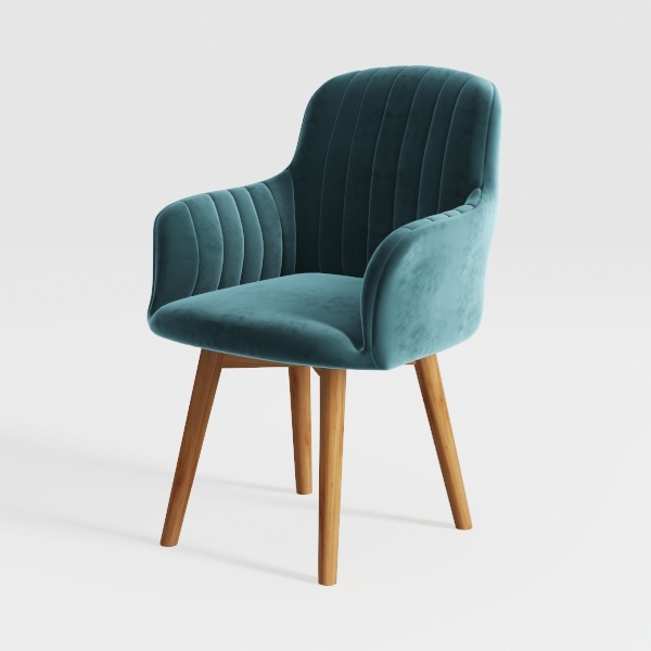 Soft Velvet Dining Chair,with Backrest Soft