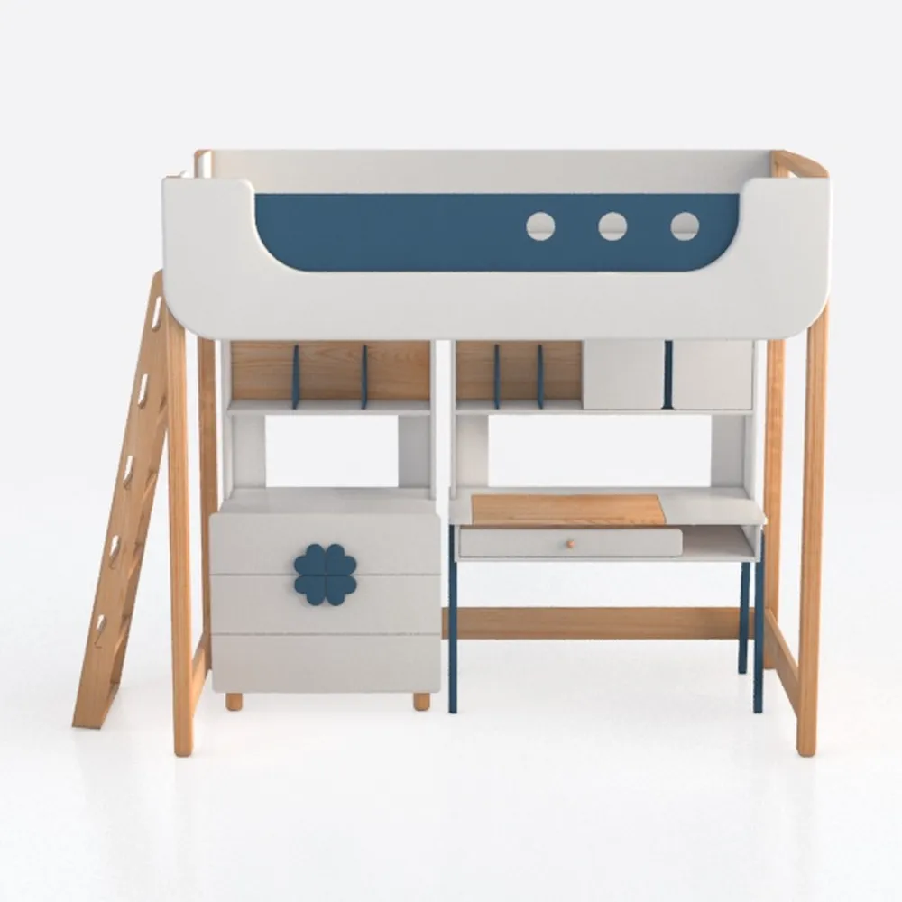 Harper & Bright Designs Twin Loft Bed with Desk, W
