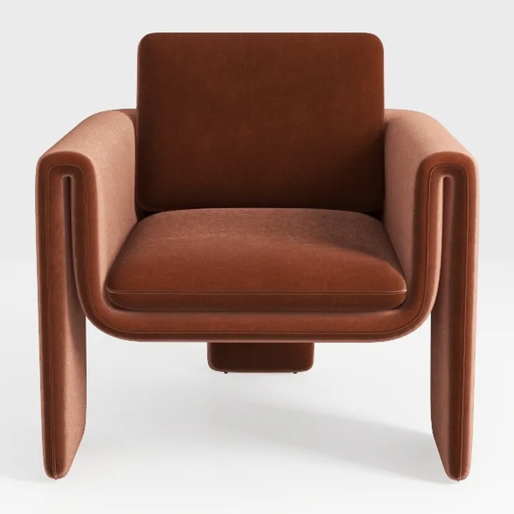 CHITA Accent Chair, Mid Century Modern Upholstery