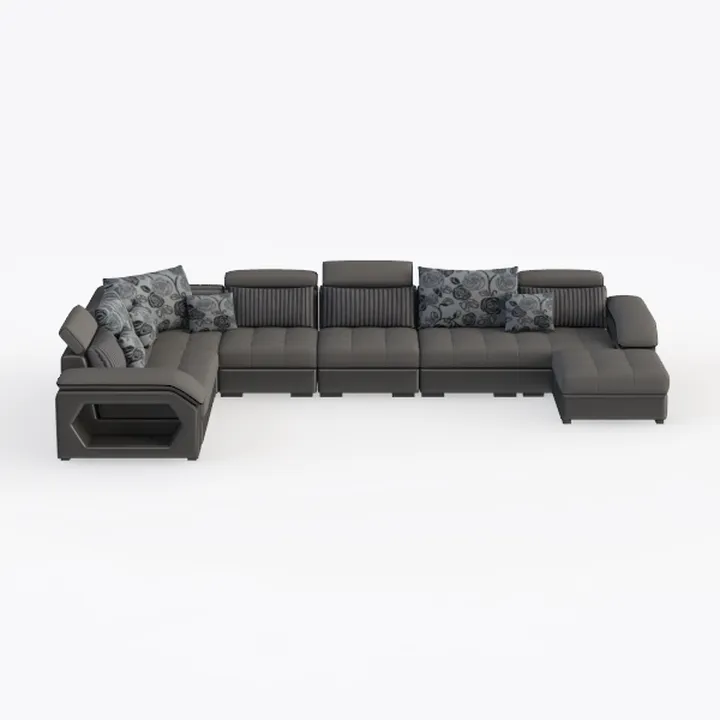 THSUPER 121'' Microfiber Oversized U Shaped