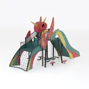 playground equipment-Amusement Park Right 45 Degree View