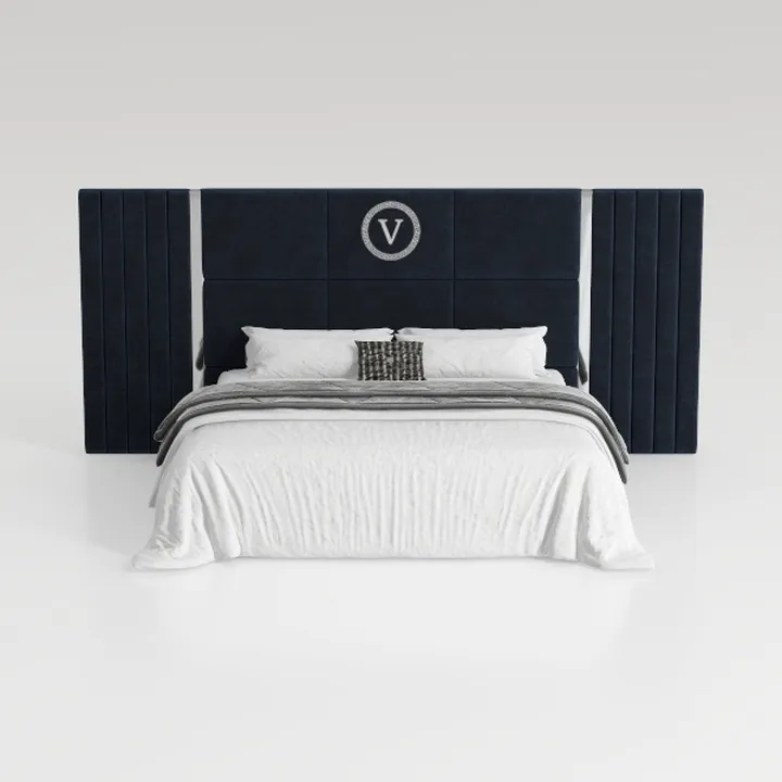 Acme Damazy Eastern King Bed in Black Velvet