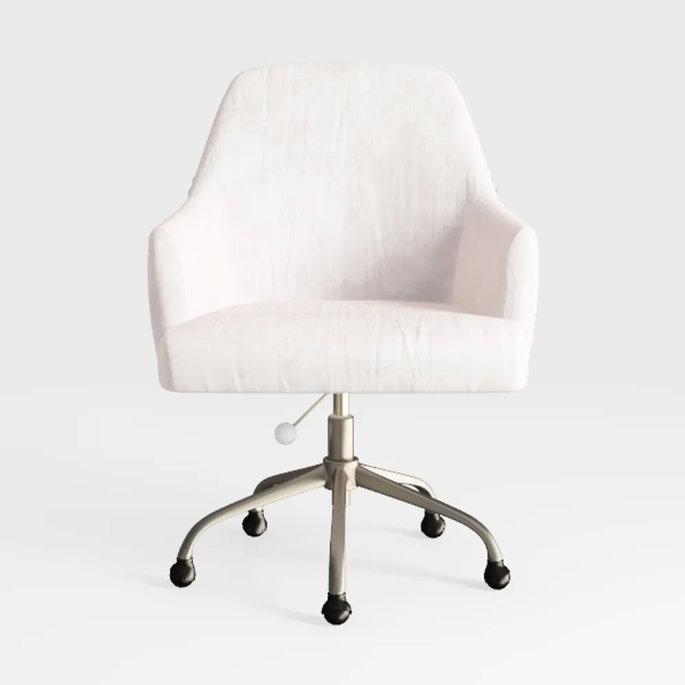 FurnitureR Home Office Chair, Fabric Upholstered