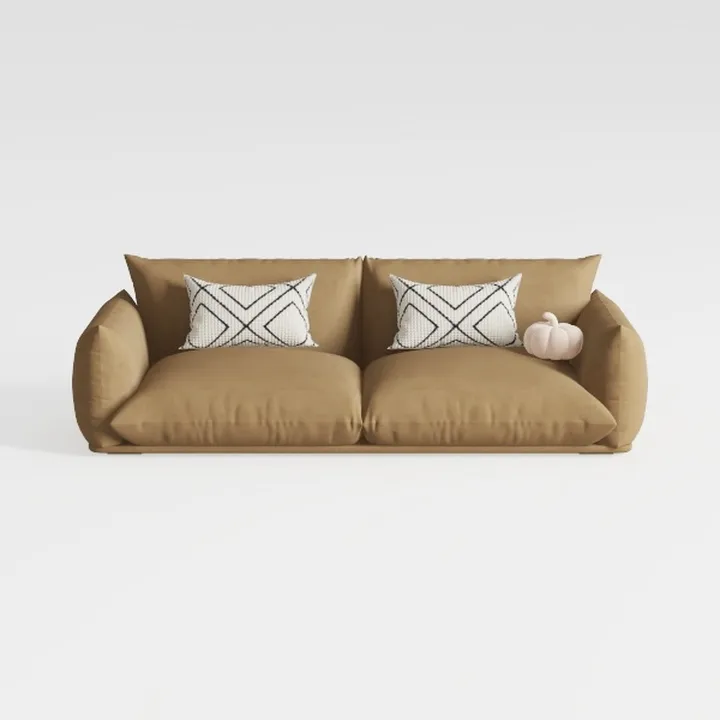 Foldable Three Person Fabric Sofa Bed, high Reboun