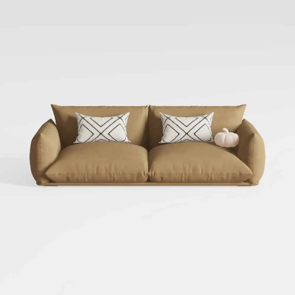 Foldable Three Person Fabric Sofa Bed, high Reboun