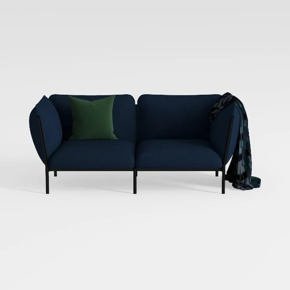 Belffin Velvet Long 2-Seat Module for Modular Sofa
