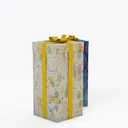 Decorative Printed Gift Boxes With Satin Bows 3D Model Right 45 Degree View