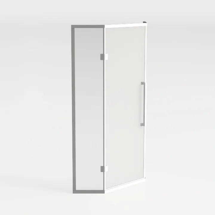 Sunrosa Pivot Shower Door, 33 2/8" -34" W x 76" H