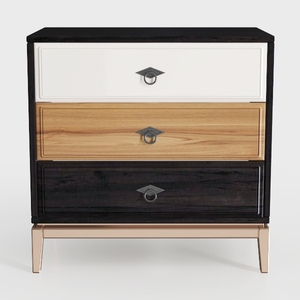 GarveeHome Natural Rattan 6 Drawer Double Dresser,