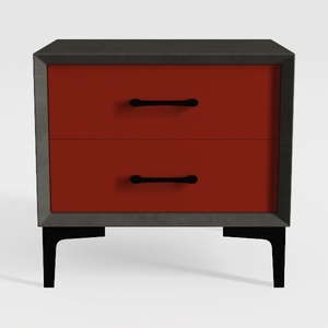 night stand-Red & Black