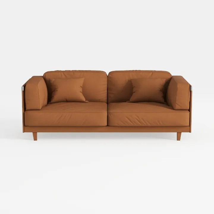 Valencia Zadar 92” Wide Cognac Tan Brown Full