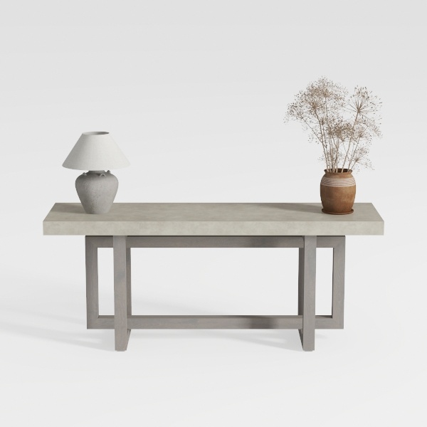 Tribesigns 63-Inch Rectangular Dining Table with S