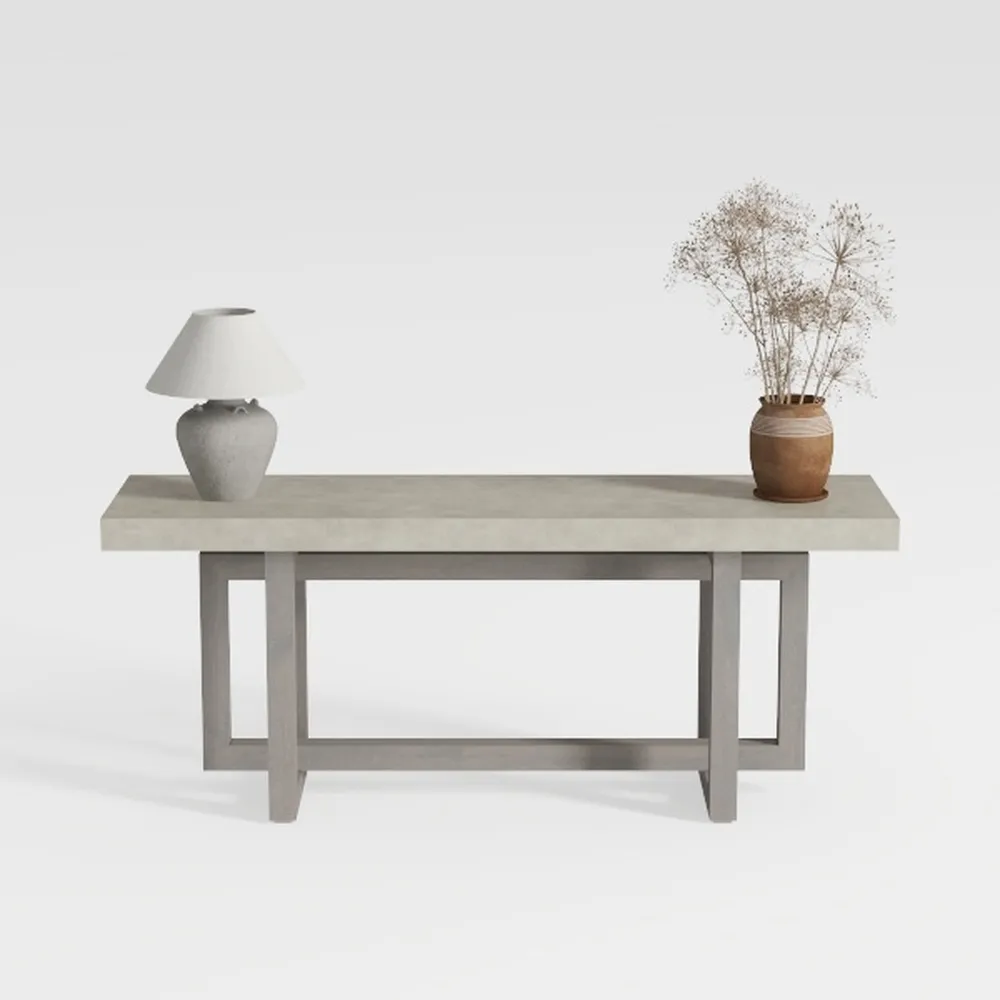 Tribesigns 63-Inch Rectangular Dining Table with S