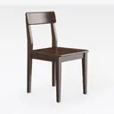 African Artifacts Set of 2 Side Chairs 25" W x 20" Right 45 Degree View