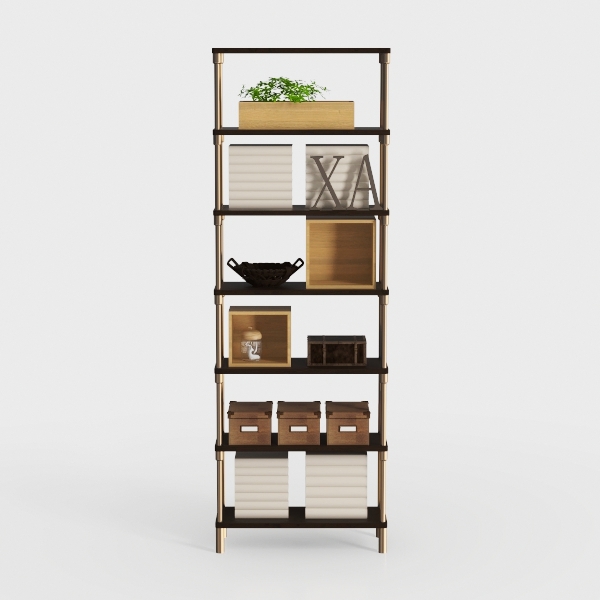 GarveeHome 5 Tier Bookshelf, Narrow Home Office