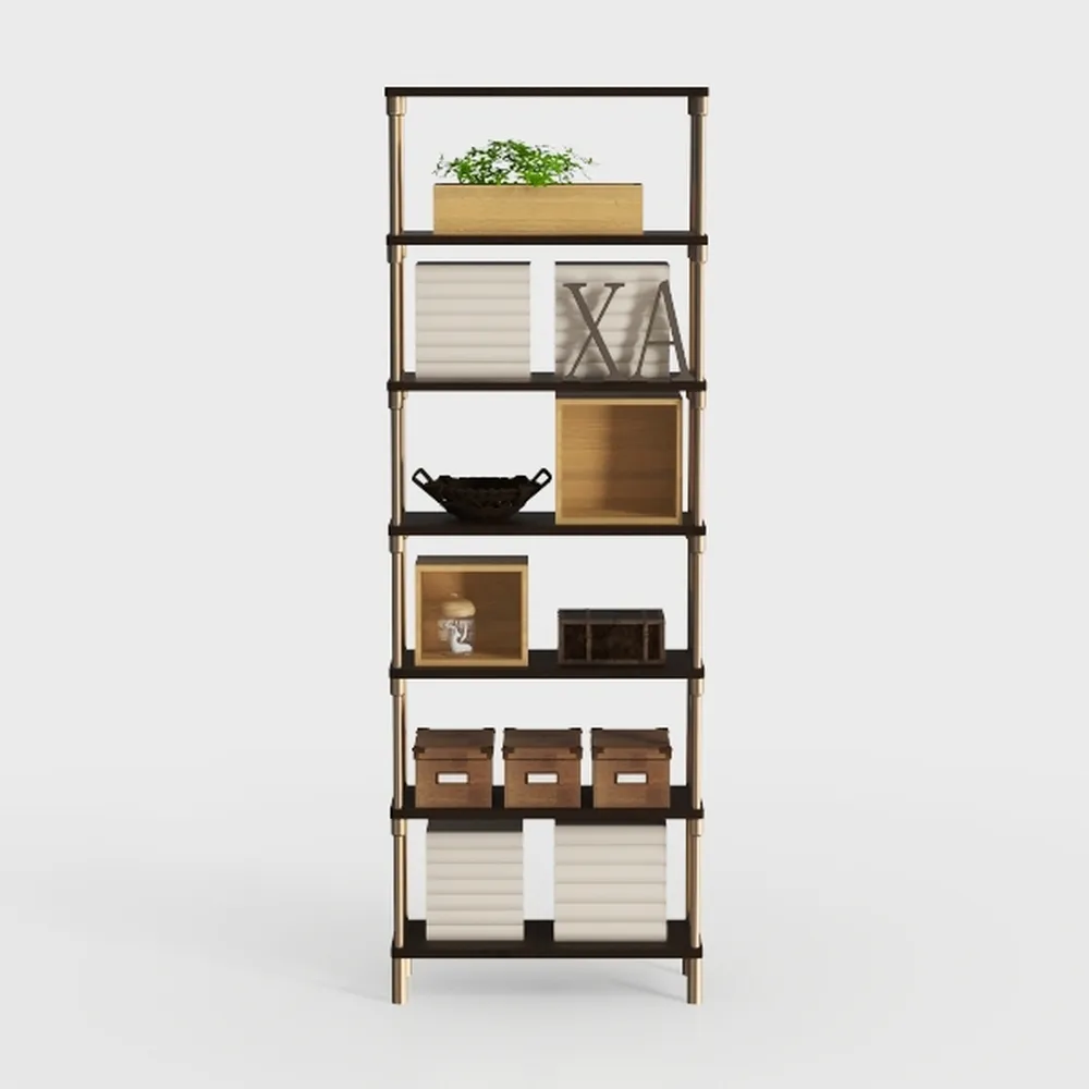 GarveeHome 5 Tier Bookshelf, Narrow Home Office