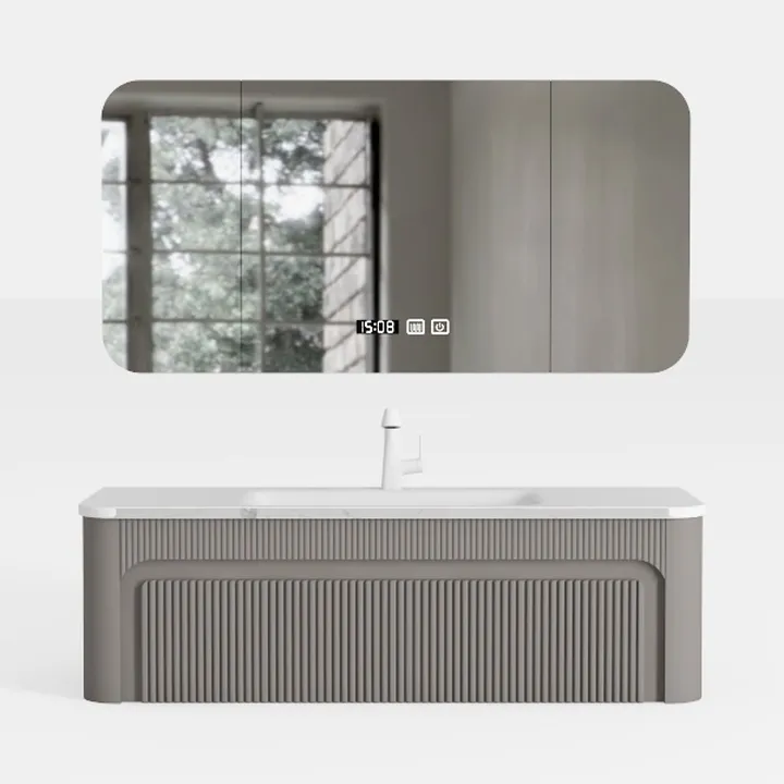 55x30 Bathroom Mirror with Lights, Backlit & Front