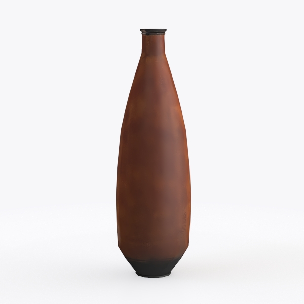 Recycled Glass Vase - Chocolate Brown