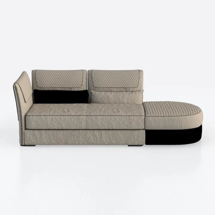 Boneless Cloud Modular Sectional Couch, 120" Wide